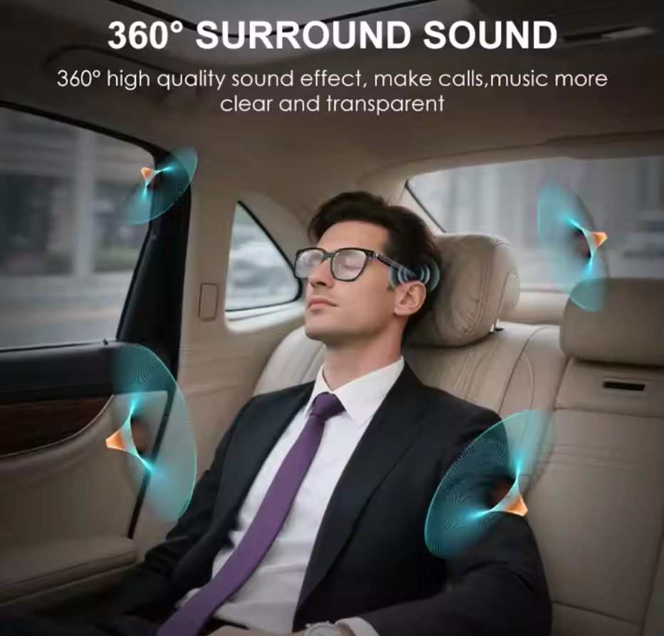 SG-19 Pro Smart Glasses BT – Gafas Inteligentes con Bluetooth, Altavoces y Lentes Intercambiables