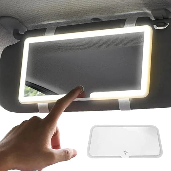 ✨ ESPEJO CON LUCES PARA CARROS 🚗