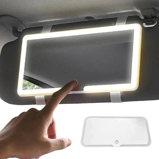 ✨ ESPEJO CON LUCES PARA CARROS 🚗